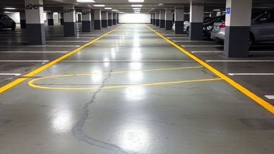Parkeerdek met beschermende coating